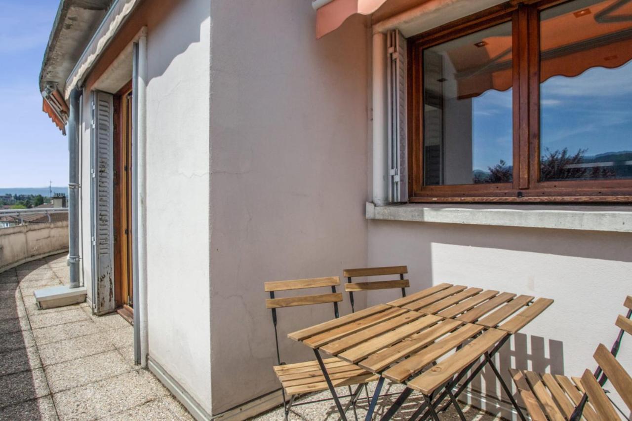 Modern 1Br With Terrace And A Breathtaking View In Annecy Lejlighed Eksteriør billede